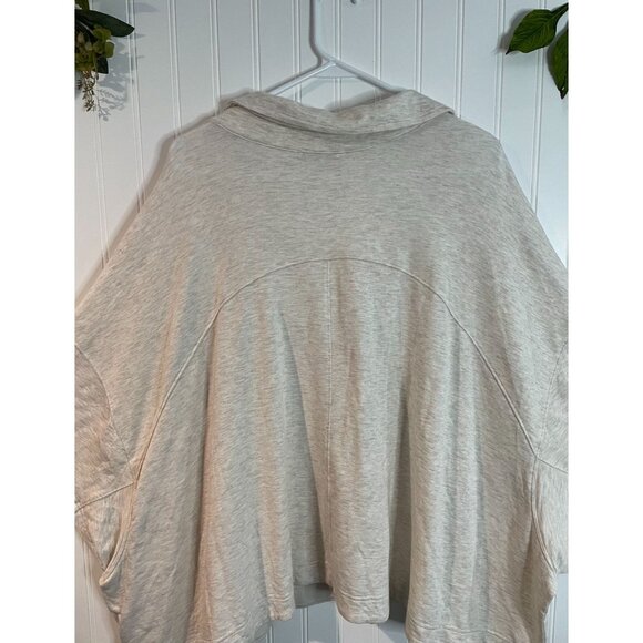 Athleta Womens Westwood Sweatshirt Tee 3XLight Heather Gray Modal Blend Relaxed - Picture 4 of 12
